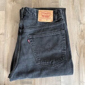 Vintage Levi Strauss 550 Denim‎ Black Jeans Men 38 x 34 Relaxed Fit Y2K Pants